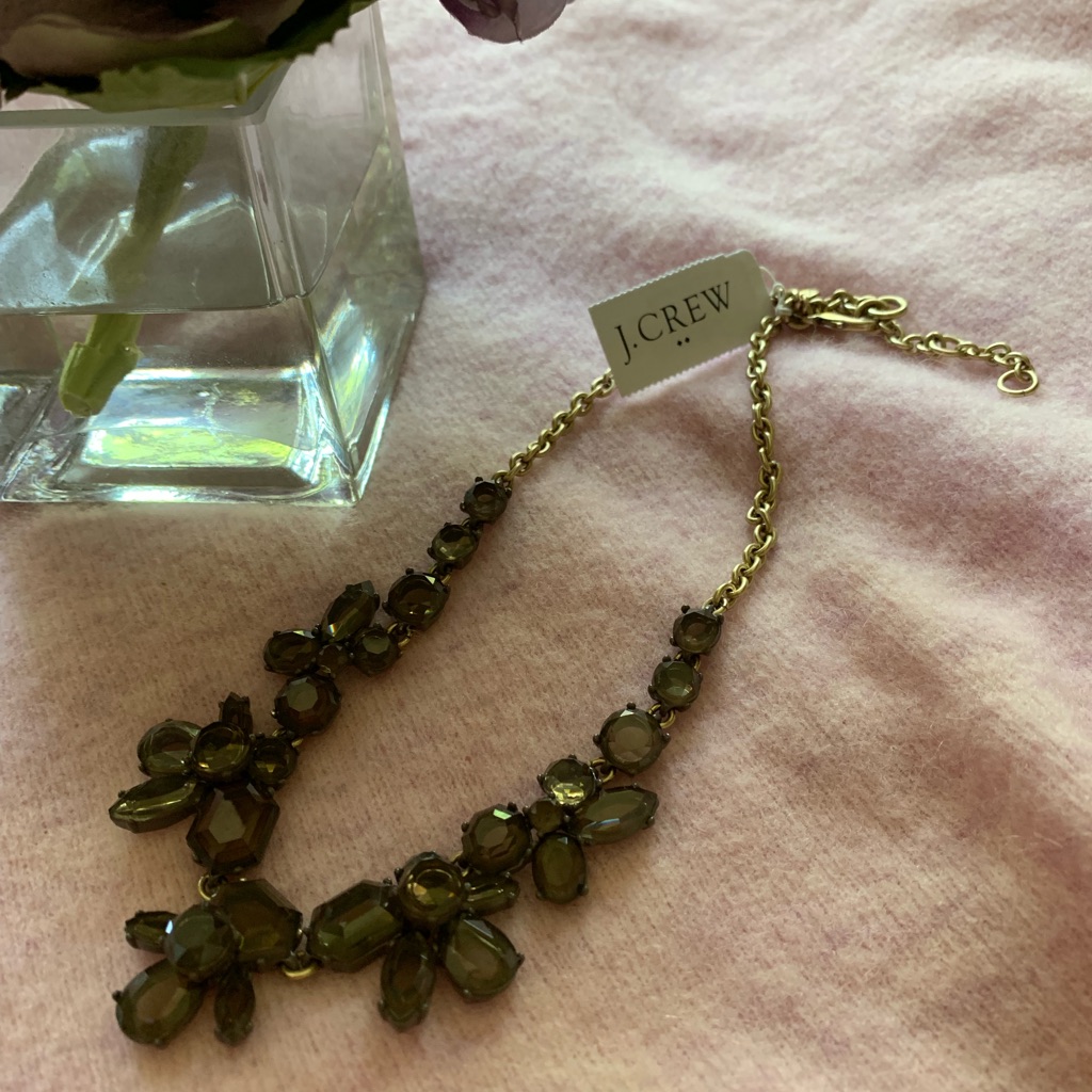 New WTags Jcrew Gold-Tone Smoky Necklace 20$
